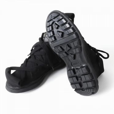 ROLL-TONGUE STAINING SHOES feat. Maison MIHARA YASUHIRO (MID CUT)　BLACK×BLACK No.8