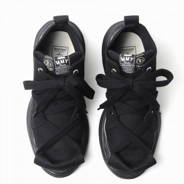 ROLL-TONGUE STAINING SHOES feat. Maison MIHARA YASUHIRO (MID CUT)　BLACK×BLACK No.9