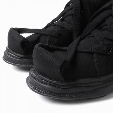 ROLL-TONGUE STAINING SHOES feat. Maison MIHARA YASUHIRO (MID CUT)　BLACK×BLACK No.10