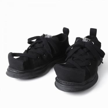 ROLL-TONGUE STAINING SHOES feat. Maison MIHARA YASUHIRO (LOW CUT)　BLACK×BLACK No.1