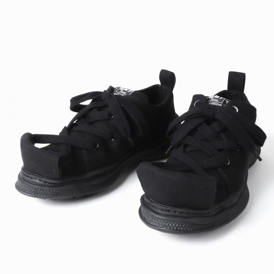 ROLL-TONGUE STAINING SHOES feat. Maison MIHARA YASUHIRO (LOW CUT)　BLACK×BLACK