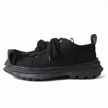 ROLL-TONGUE STAINING SHOES feat. Maison MIHARA YASUHIRO (LOW CUT)　BLACK×BLACK No.2