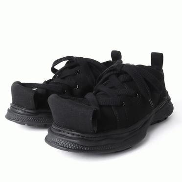 ROLL-TONGUE STAINING SHOES feat. Maison MIHARA YASUHIRO (LOW CUT)　BLACK×BLACK No.4