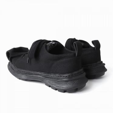 ROLL-TONGUE STAINING SHOES feat. Maison MIHARA YASUHIRO (LOW CUT)　BLACK×BLACK No.5