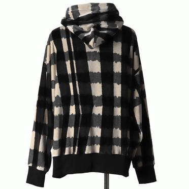 Hooded Pullover　BK×GY×IV No.5