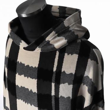 Hooded Pullover　BK×GY×IV No.8