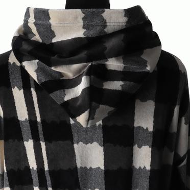 Hooded Pullover　BK×GY×IV No.9