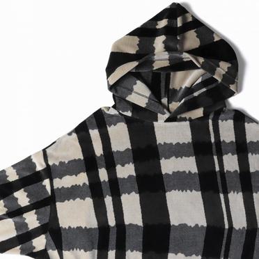 Hooded Pullover　BK×GY×IV No.11