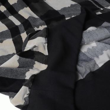 Hooded Pullover　BK×GY×IV No.12