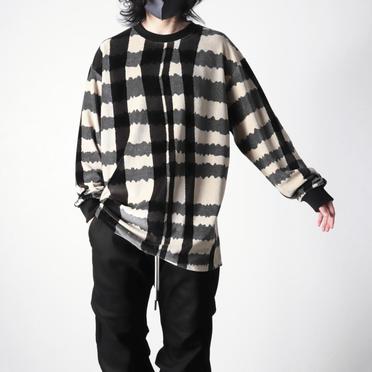 Crew Neck Pullover　BK×GY×IV No.20