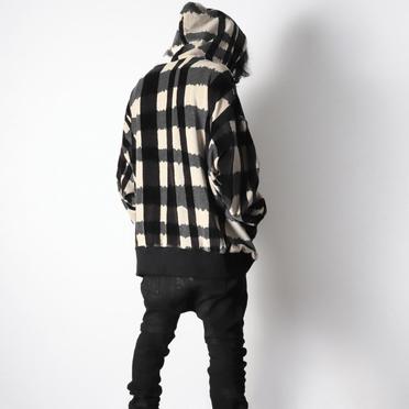 Hooded Pullover　BK×GY×IV No.19