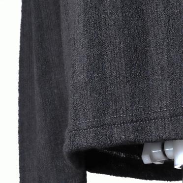 Lacy Jacquard Stripe Crew Neck Top　D.GREY No.12