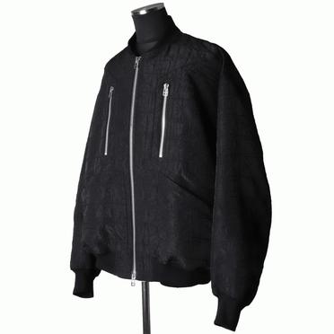 Geometry Jacquard Jumbo MA-1 Blouson　BLACK No.2