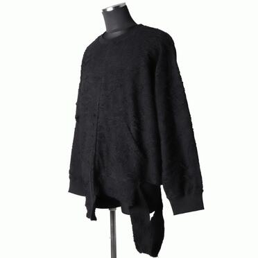 Damage pile Asymmetry Crew Neck No.2