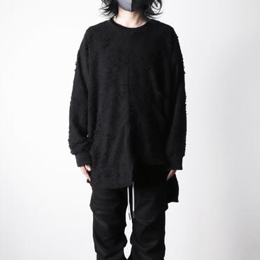 Damage pile Asymmetry Crew Neck No.15