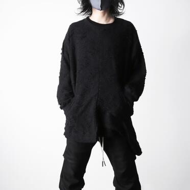 Damage pile Asymmetry Crew Neck No.23
