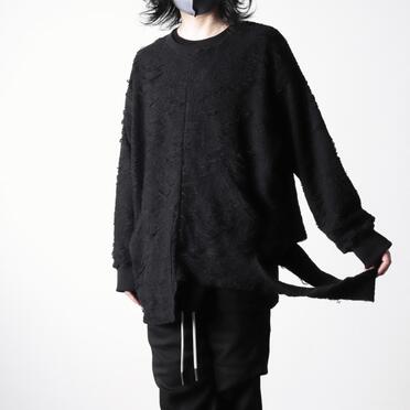 Damage pile Asymmetry Crew Neck No.24