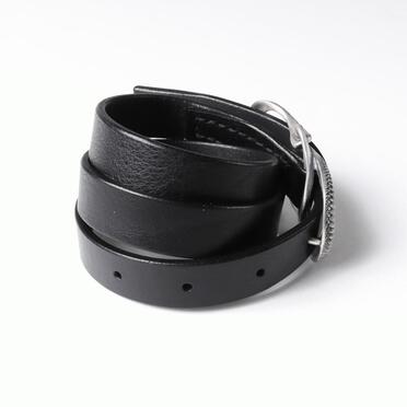 077ACU33 SILVER 925/COW SKIN　BK×SV No.3