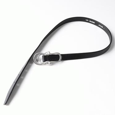 077ACU33 SILVER 925/COW SKIN　BK×SV No.4