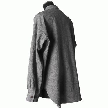 Linen Canvas Chambray Oversized Shirt　CHARCOAL　arco LIMITED EDITION No.4
