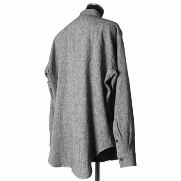 Linen Canvas Chambray Oversized Shirt　CHARCOAL　arco LIMITED EDITION No.6