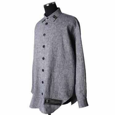 Linen Canvas Chambray Oversized Shirt　NAVY　arco LIMITED EDITION No.2