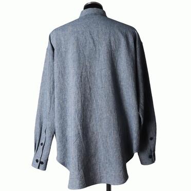 Linen Canvas Chambray Oversized Shirt　BLUE　arco LIMITED EDITION No.5
