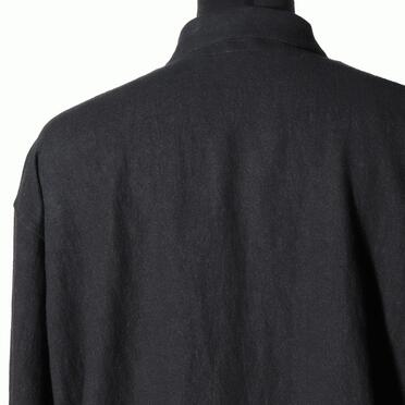 Linen Canvas Chambray Oversized Shirt　BLACK　arco LIMITED EDITION No.9