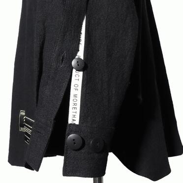 Linen Canvas Chambray Oversized Shirt　BLACK　arco LIMITED EDITION No.11