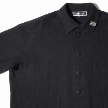 Linen Canvas Chambray Oversized Shirt　BLACK　arco LIMITED EDITION No.13