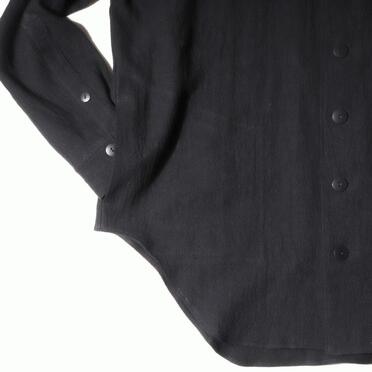 Linen Canvas Chambray Oversized Shirt　BLACK　arco LIMITED EDITION No.14