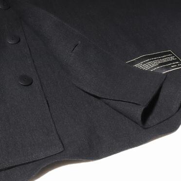 Linen Canvas Chambray Oversized Shirt　BLACK　arco LIMITED EDITION No.15