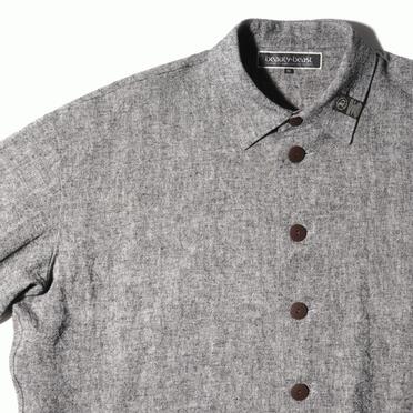 Linen Canvas Chambray Oversized Shirt　CHARCOAL　arco LIMITED EDITION No.7