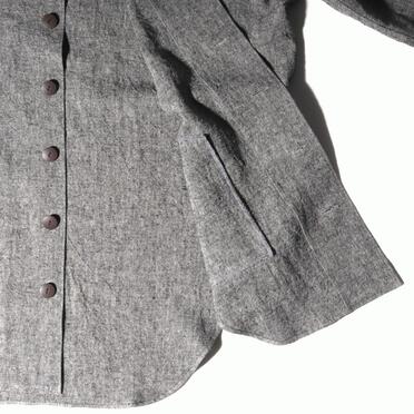 Linen Canvas Chambray Oversized Shirt　CHARCOAL　arco LIMITED EDITION No.13