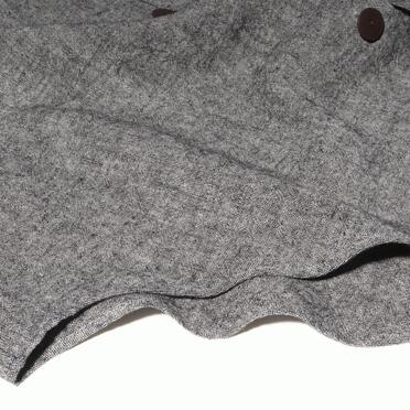 Linen Canvas Chambray Oversized Shirt　CHARCOAL　arco LIMITED EDITION No.14