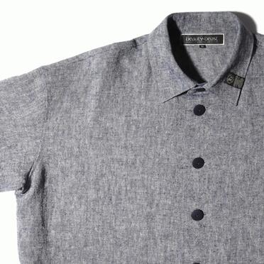 Linen Canvas Chambray Oversized Shirt　NAVY　arco LIMITED EDITION No.7