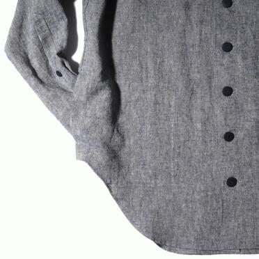 Linen Canvas Chambray Oversized Shirt　NAVY　arco LIMITED EDITION No.9