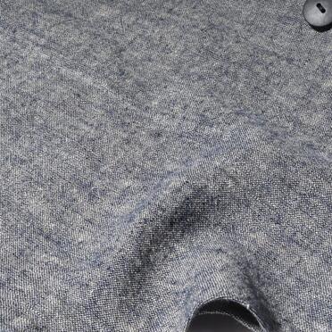 Linen Canvas Chambray Oversized Shirt　NAVY　arco LIMITED EDITION No.14