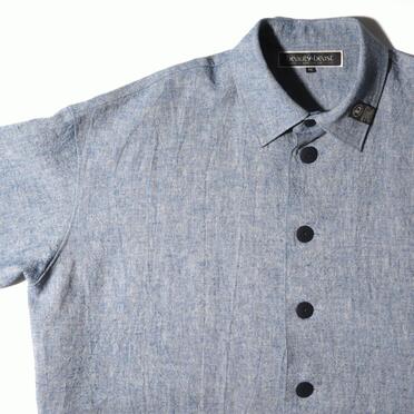 Linen Canvas Chambray Oversized Shirt　BLUE　arco LIMITED EDITION No.7