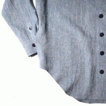 Linen Canvas Chambray Oversized Shirt　BLUE　arco LIMITED EDITION No.9