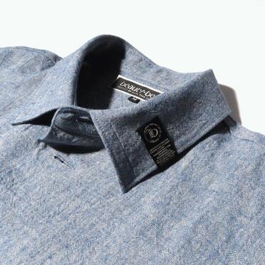 Linen Canvas Chambray Oversized Shirt　BLUE　arco LIMITED EDITION No.11