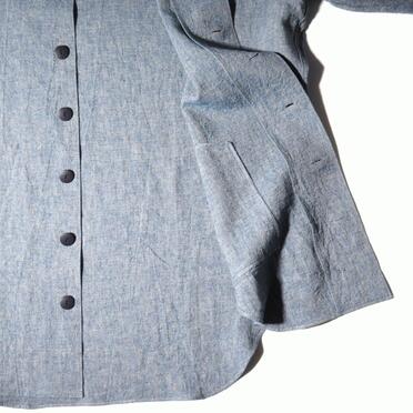Linen Canvas Chambray Oversized Shirt　BLUE　arco LIMITED EDITION No.13