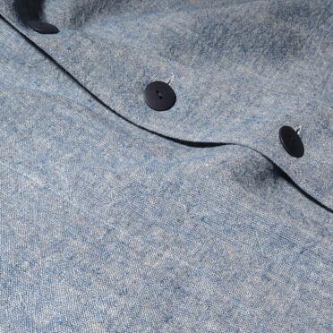 Linen Canvas Chambray Oversized Shirt　BLUE　arco LIMITED EDITION No.14