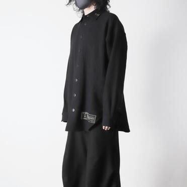 Linen Canvas Chambray Oversized Shirt　BLACK　arco LIMITED EDITION No.18