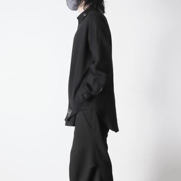 Linen Canvas Chambray Oversized Shirt　BLACK　arco LIMITED EDITION No.19