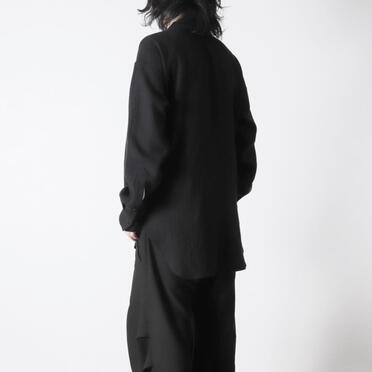 Linen Canvas Chambray Oversized Shirt　BLACK　arco LIMITED EDITION No.20