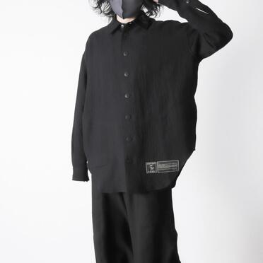 Linen Canvas Chambray Oversized Shirt　BLACK　arco LIMITED EDITION No.24
