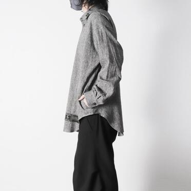 Linen Canvas Chambray Oversized Shirt　CHARCOAL　arco LIMITED EDITION No.17