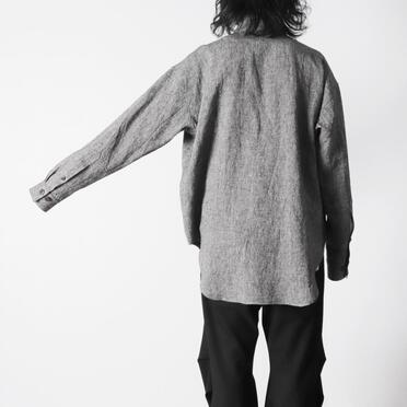 Linen Canvas Chambray Oversized Shirt　CHARCOAL　arco LIMITED EDITION No.20