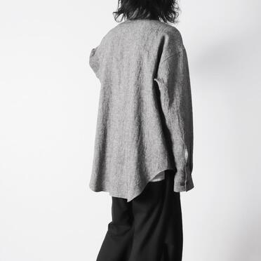 Linen Canvas Chambray Oversized Shirt　CHARCOAL　arco LIMITED EDITION No.21